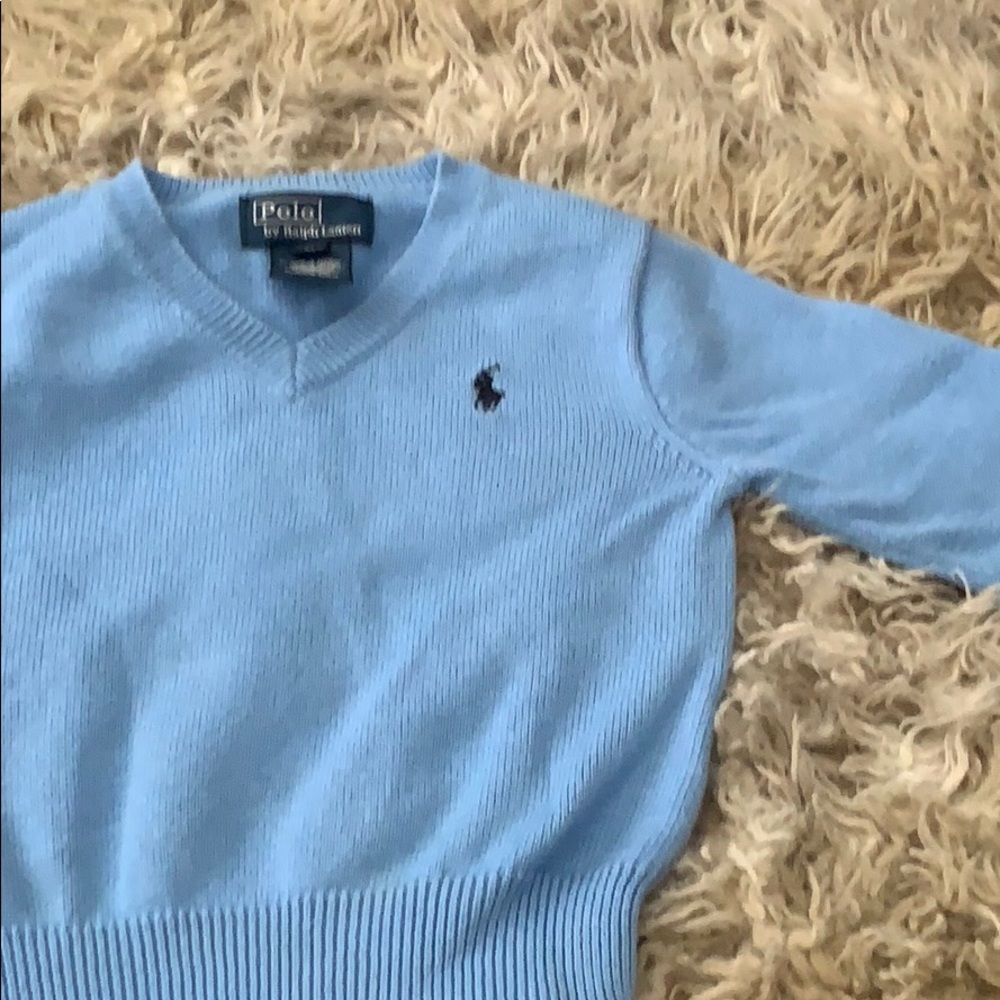 Polo baby blue sweater